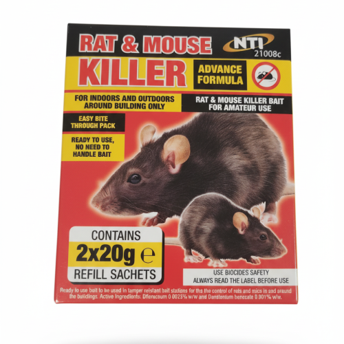 NTI Rat & Mouse Killer Advance Formula 2 x 20g