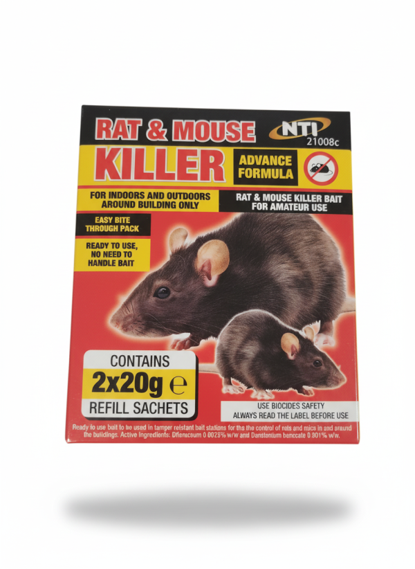 NTI Rat & Mouse Killer Advance Formula 2 x 20g