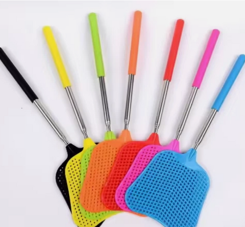 Multicolored Telescopic Fly Swatter