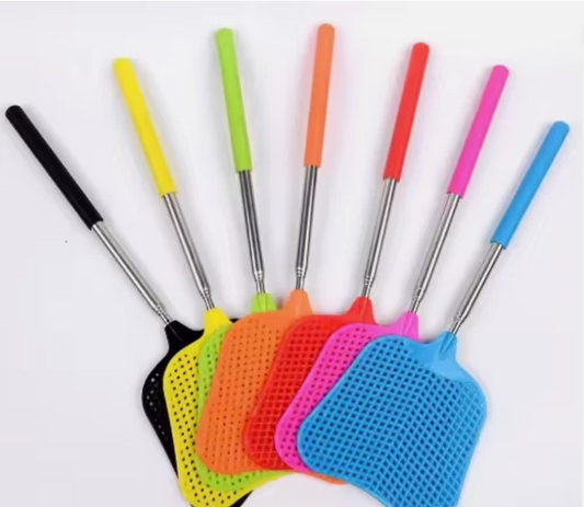 Multicolored Telescopic Fly Swatter