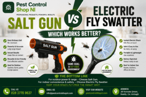 Salt Gun vs Electric Fly Swatter